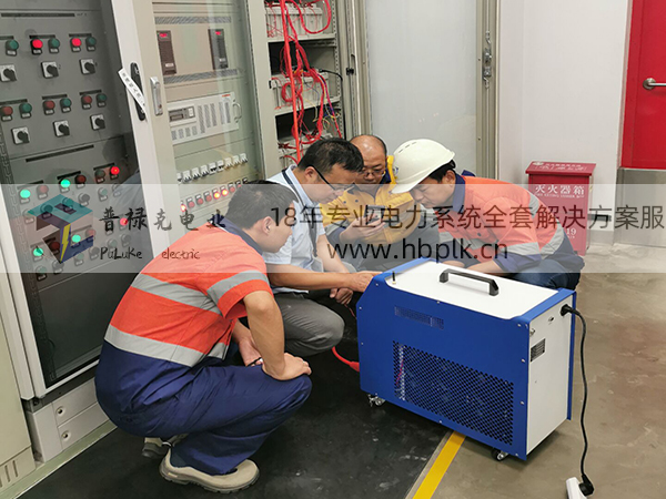 蓄电池充放电现场试验